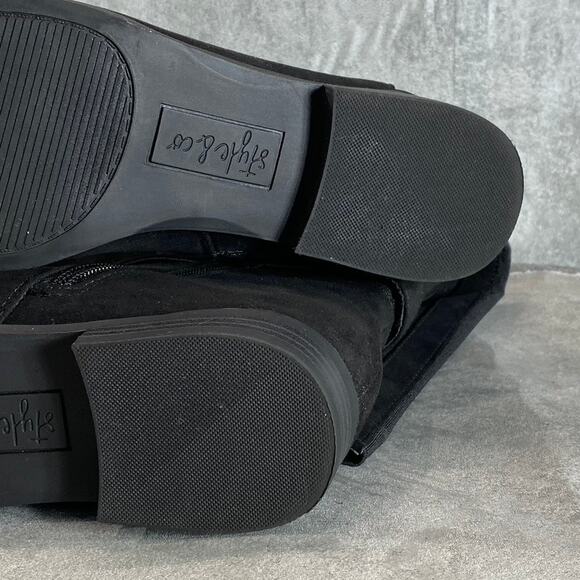 STYLE & CO Women's Black Kimmball Block-Heel Full Side-Zip Over-The-Knee Boots - Picture 9 of 11